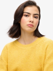 Superdry Apricot Orange Twist Brushed Crew Neck Jumper - Image 3 of 5