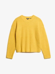 Superdry Apricot Orange Twist Brushed Crew Neck Jumper - Image 4 of 5
