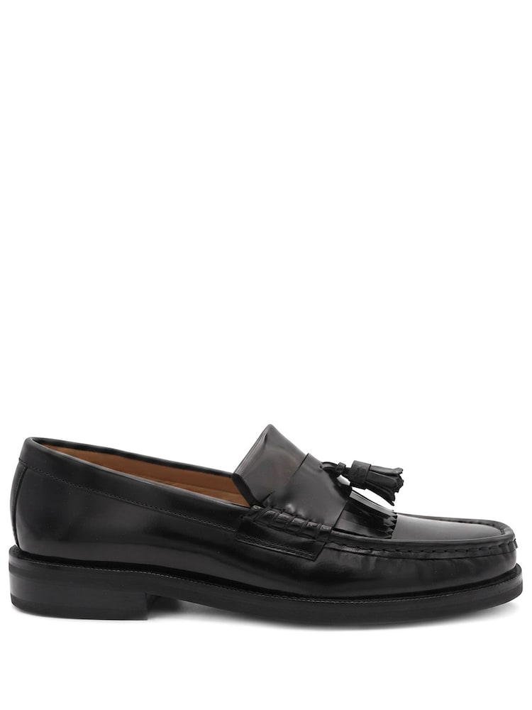 Jones Bootmaker Black Quavon Leather Tasselled Loafers - Image 2 of 6 Jones Bootmaker Black Quavon Leather Tasselled Loafers - Image 2 of 6