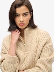 Superdry, Rollkragenpullover mit Zopfmuster - Bild 2 von 4