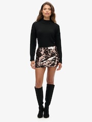 Superdry Black Essential Mock Neck Jumper - Image 2 of 5