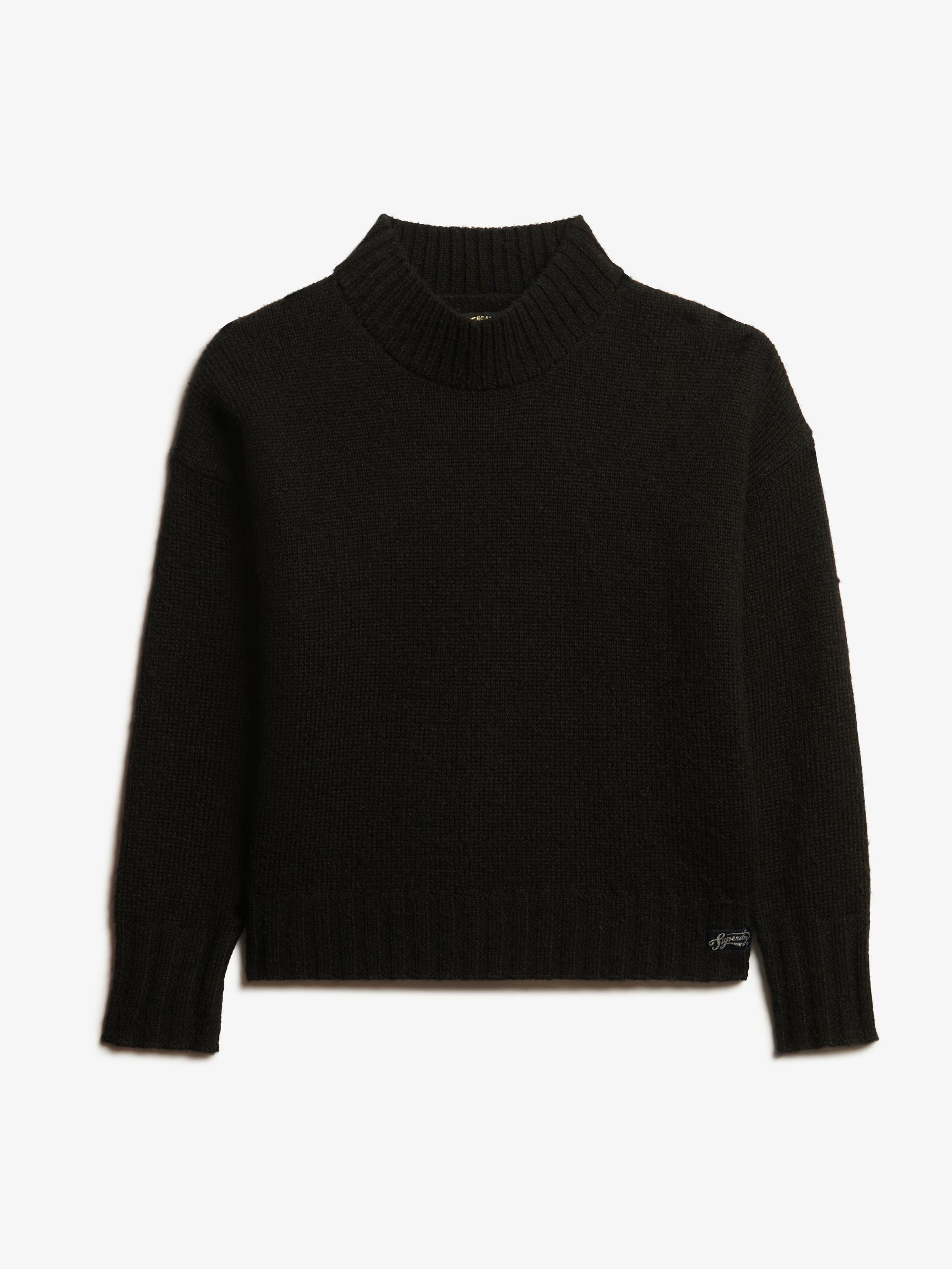 Buy Superdry Black Essential Mock Neck Jumper from Next USA