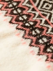 Superdry Ecru Pattern Fairisle Pattern Crew Jumper - Image 3 of 4