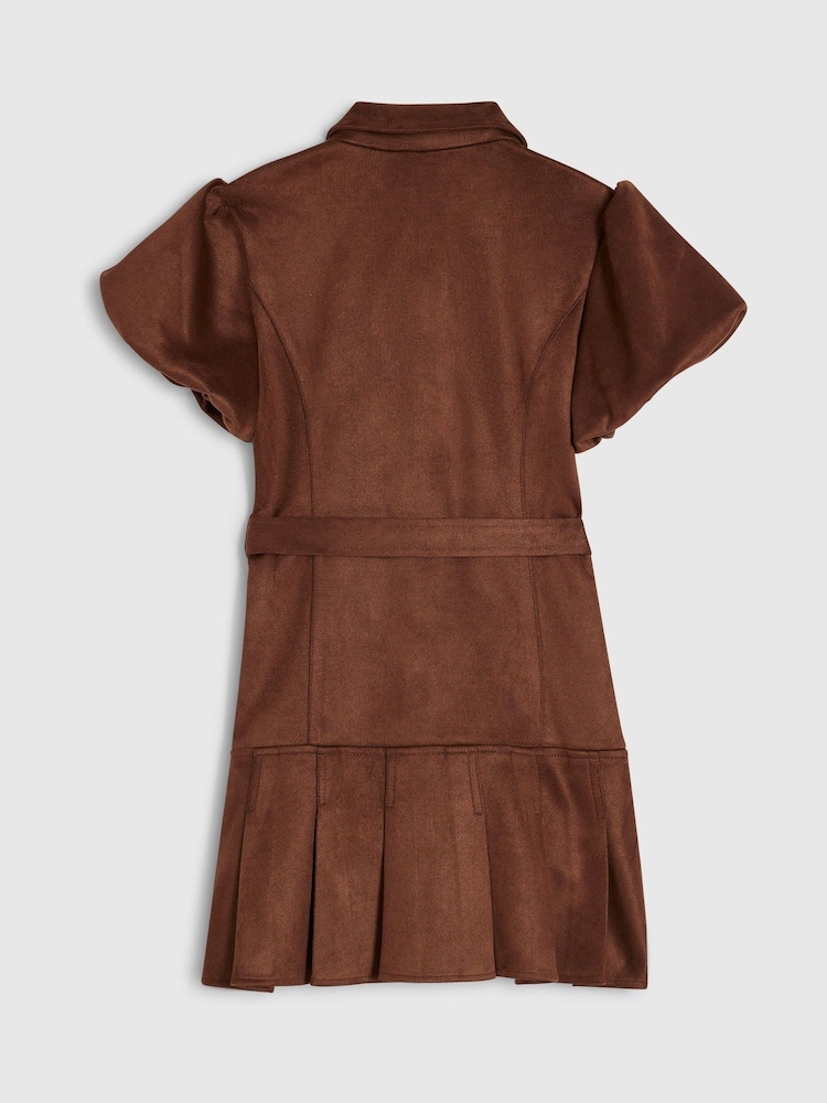 Платье-рубашка из искусственной замши с поясом River Island - Изображение 2 4