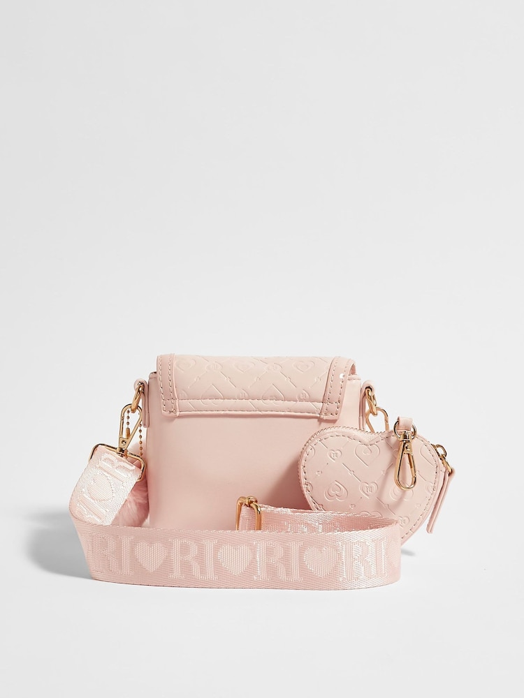 River Island Pink Monogram Kendal Cross-Body Bag - Image 2 of 4
