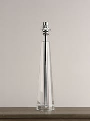 Laura Ashley Clear Blake Cut Glass Crystal Obeliskl Table Medium Lamp Base - Image 1 of 5