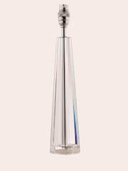 Laura Ashley Clear Blake Cut Glass Crystal Obeliskl Table Medium Lamp Base - Image 4 of 5