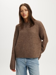 Cotton On Light Brown Luxe Crew Neck Jumper - Image 2 of 4