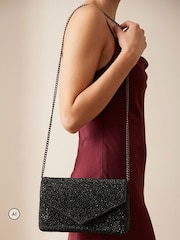 Jones Bootmaker Vertigo Touch Fasten Embellished Clutch Bag - Εικόνα 1 από 5