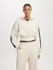 Cream - Cotton On Oversized Zip Through Hoodie - Bild 1 von 4