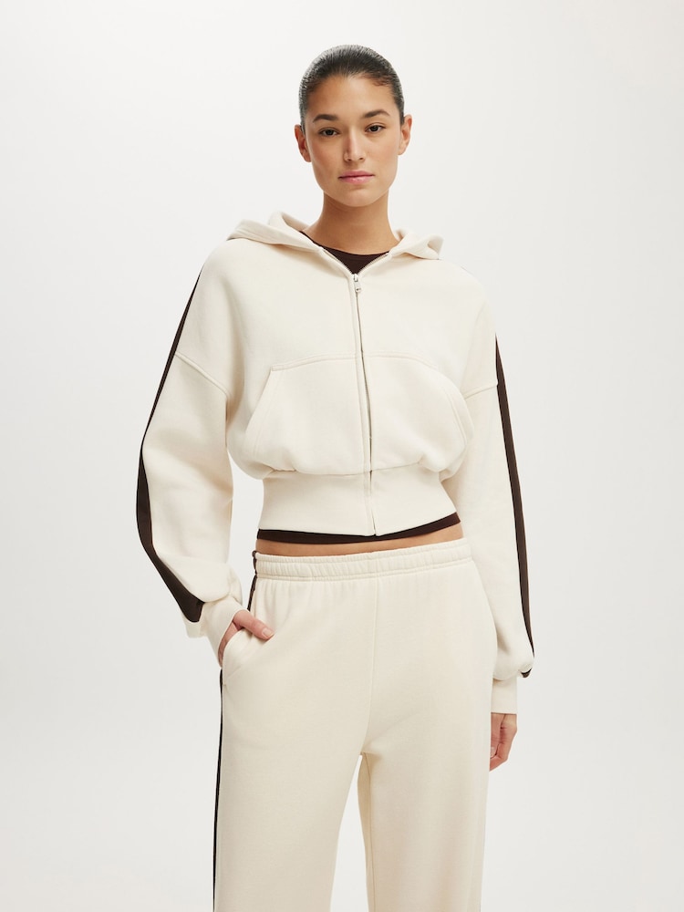 Cream - Cotton On Oversized Zip Through Hoodie - Bild 1 von 4 Cream - Cotton On Oversized Zip Through Hoodie - Bild 1 von 4