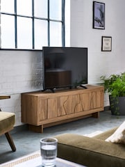 Dark Rowan Oak Effect TV Unit - Image 1 of 13