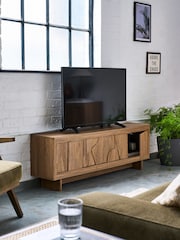 Dark Rowan Oak Effect TV Unit - Image 3 of 13