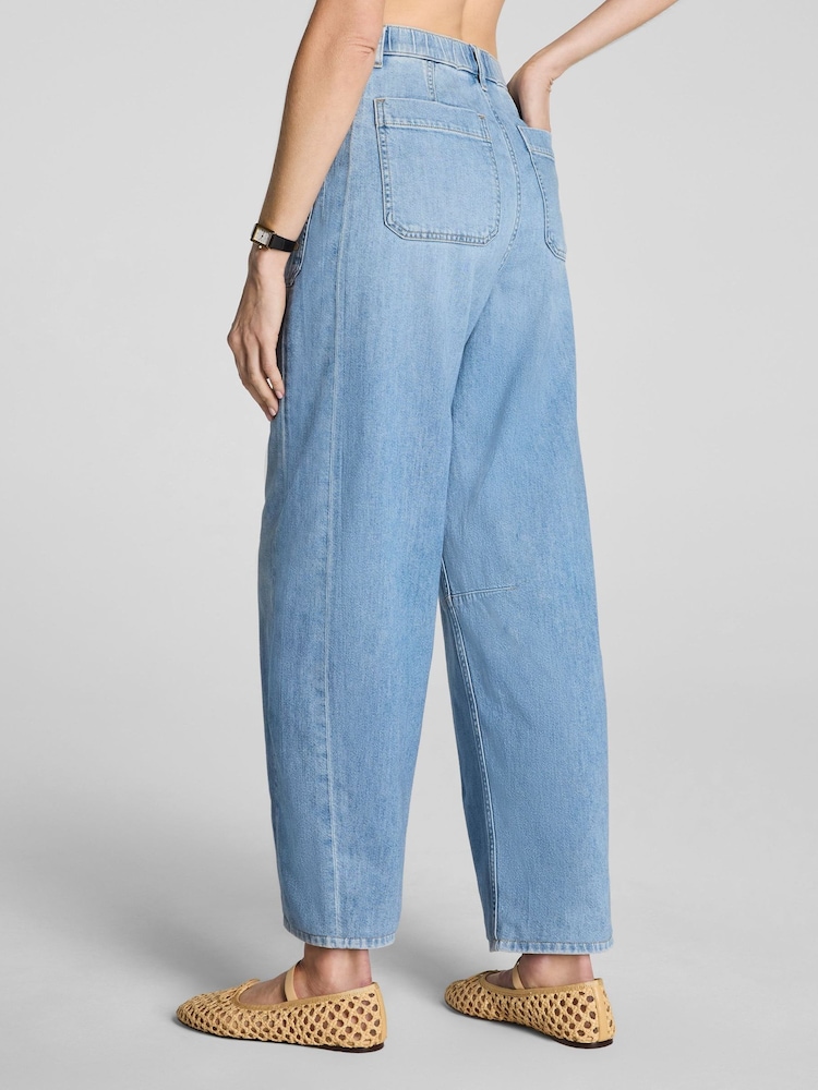 Spanx Authentic 360 Lightweight Utility Barrel Leg Jeans - 圖片 2/4 Spanx Authentic 360 Lightweight Utility Barrel Leg Jeans - 圖片 2/4
