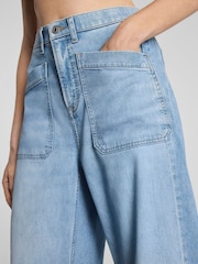 Spanx Authentic 360 Lightweight Utility Barrel Leg Jeans - 圖片 4/4