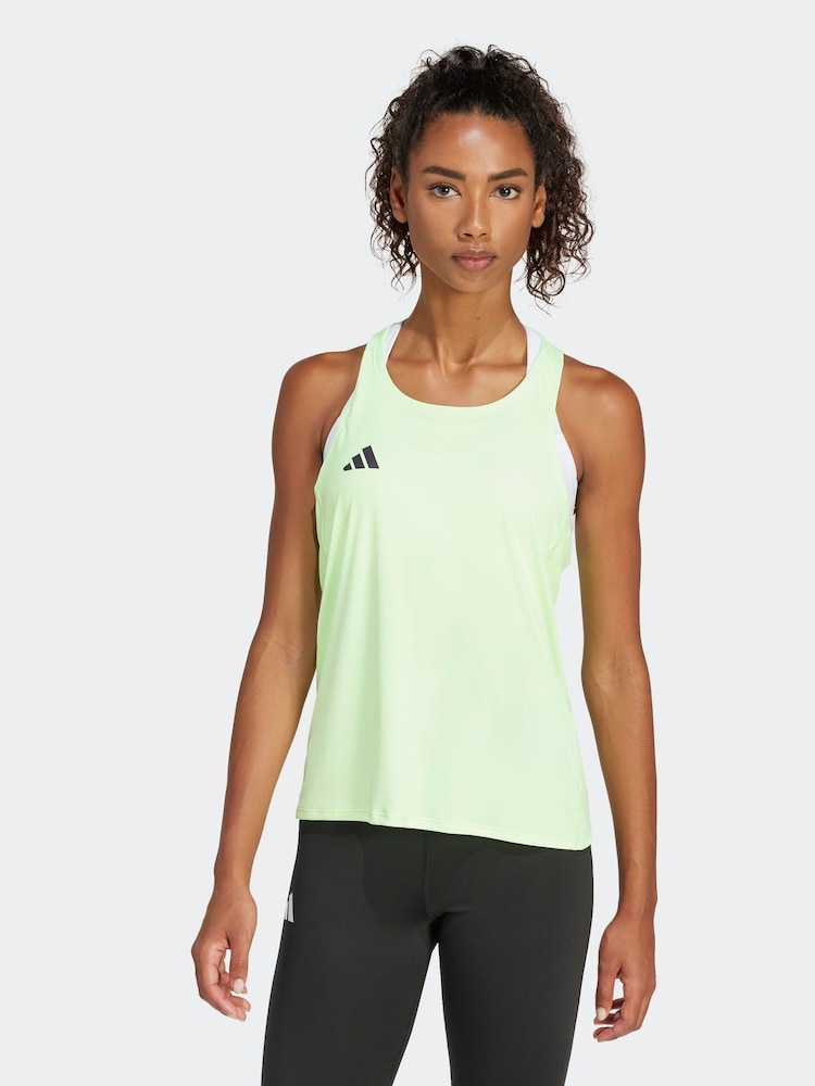 Verde - Vestă adidas Adizero Tank - Imaginea 1 din 7
