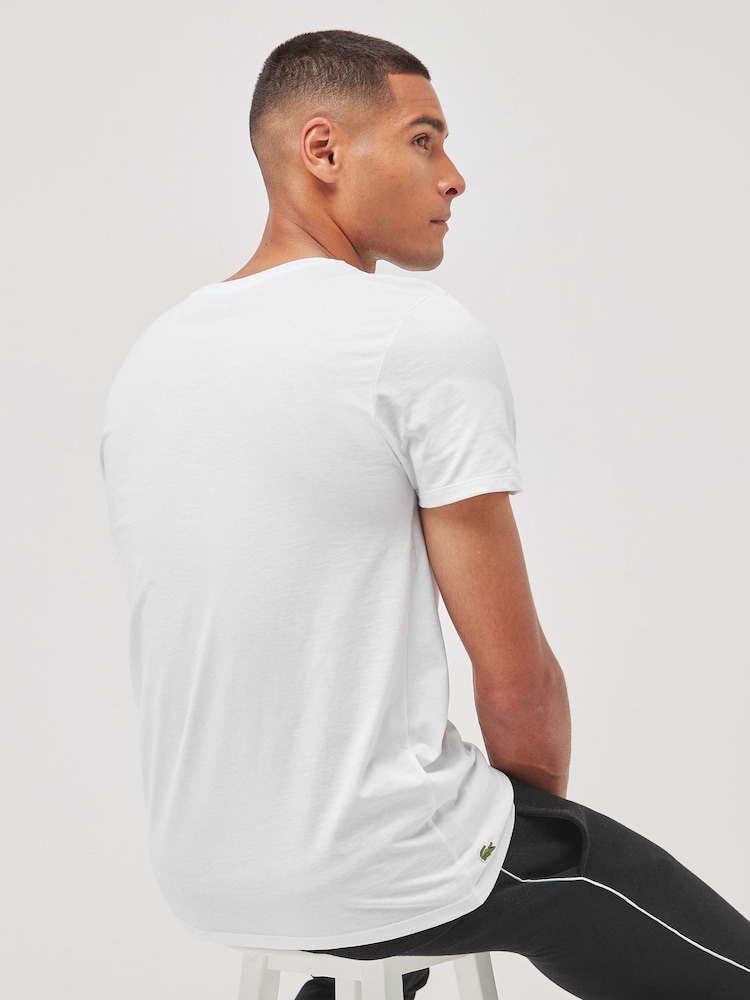 Lacoste 100% Cotton T-Shirts 3 Pack - Image 2 of 8