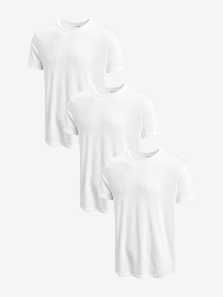 Alb - Set Lacoste 100% Cotton Tricou 3 - Image 4 of 8