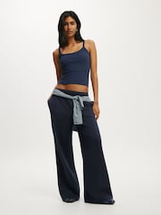 Cotton On Blue Baggy Sweatpants - Image 1 of 6