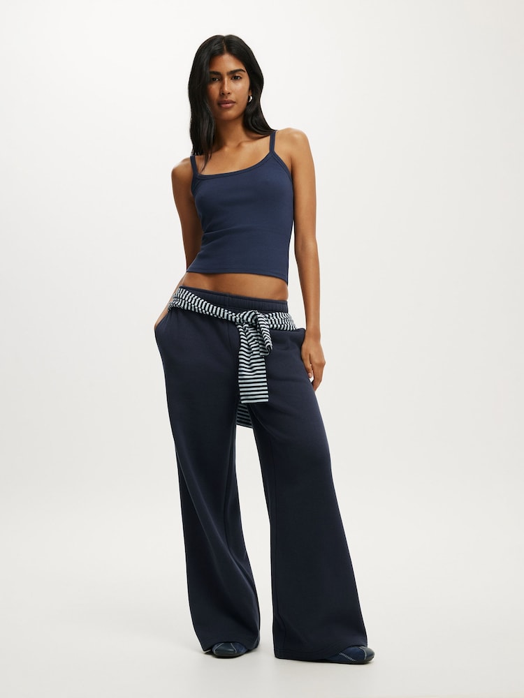Cotton On Blue Baggy Sweatpants - Image 1 of 6 Cotton On Blue Baggy Sweatpants - Image 1 of 6