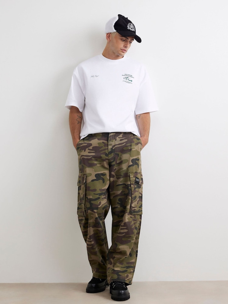 River Island White Octane Racing Print T-Shirt - Image 2 of 4