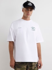 River Island White Octane Racing Print T-Shirt - Image 3 of 4