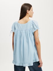 Cotton On Blue Eliza Babydoll Tunic Top - Image 3 of 4