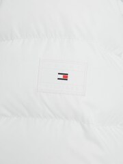 Tommy Hilfiger White Girls Essential Down Faux Fur Hood Jacket - Image 7 of 12