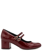 Jones Bootmaker Red Regular Fit Xanthi Heeled Mary Janes - Image 2 of 6