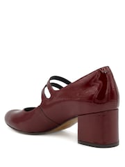Jones Bootmaker Red Regular Fit Xanthi Heeled Mary Janes - Image 4 of 6