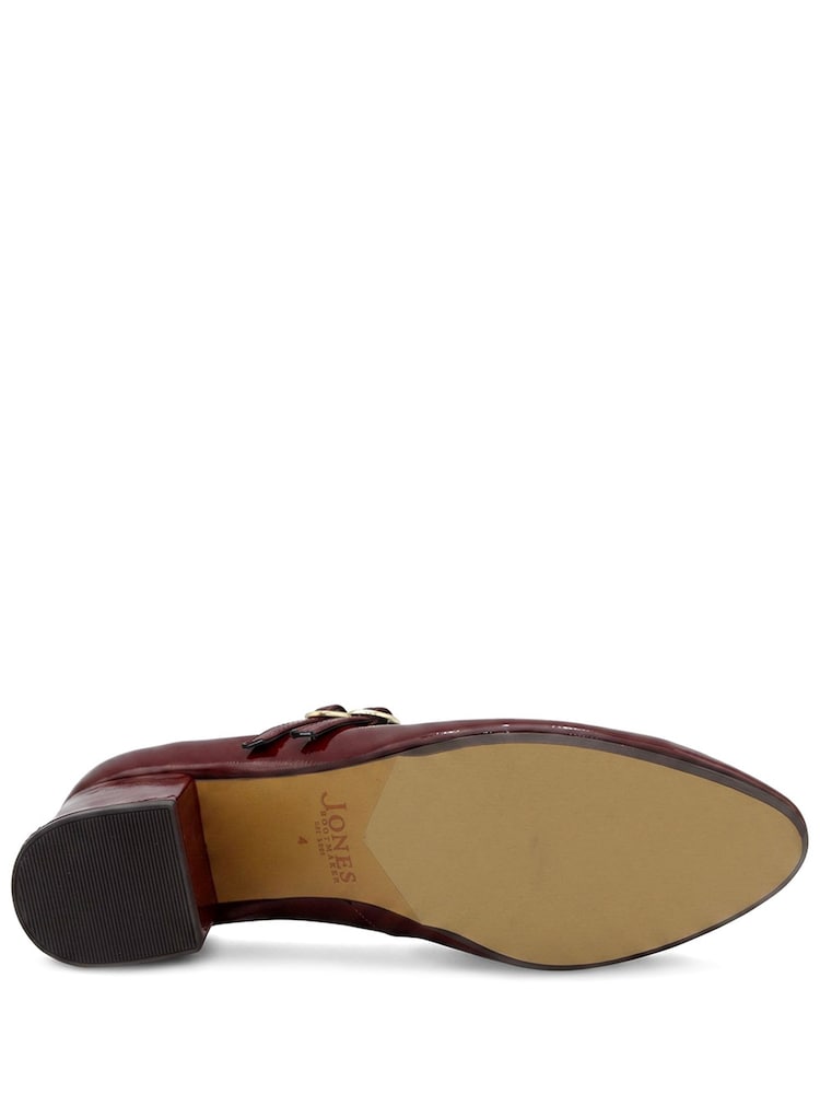 Jones Bootmaker Red Regular Fit Xanthi Heeled Mary Janes - Image 6 of 6 Jones Bootmaker Red Regular Fit Xanthi Heeled Mary Janes - Image 6 of 6