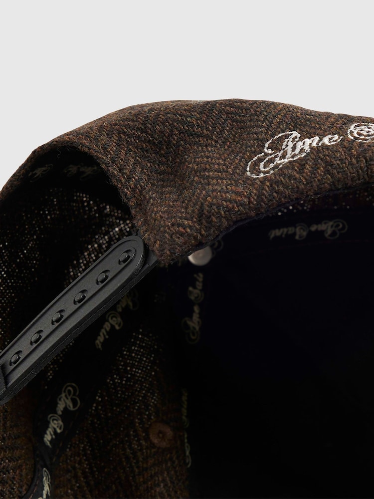 River Island Green Herringbone Cap - Image 3 of 3