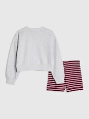 River Island Grey Cosy Era Sweat Pyjamas Set - Image 2 of 5