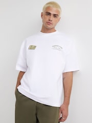 River Island White Fairway Club Graphic T-Shirt - Image 1 of 4