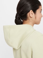 Hellgrün - Nike Club Cropped-Kapuzensweatshirt aus Fleece - Bild 5 von 6