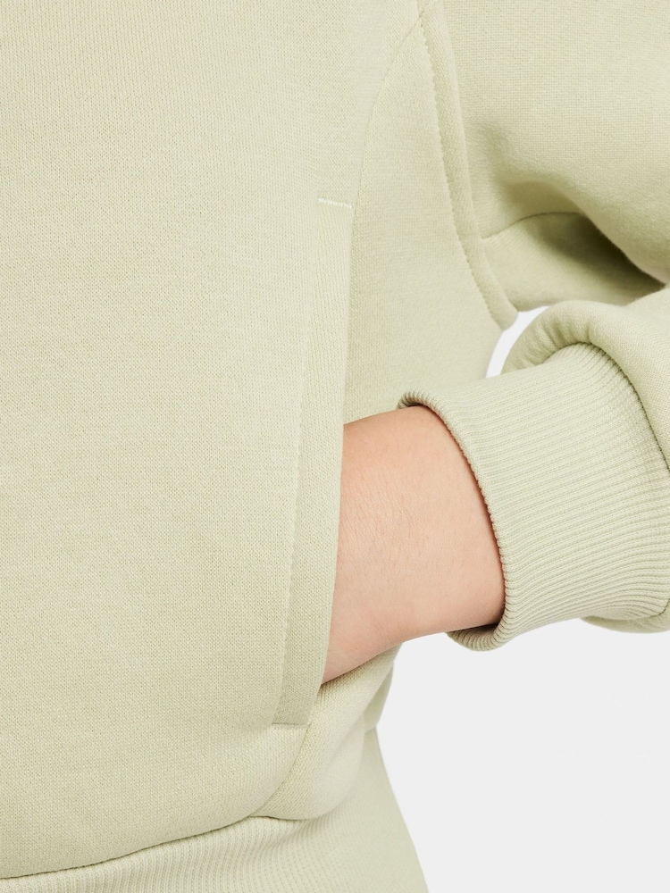 Hellgrün - Nike Club Cropped-Kapuzensweatshirt aus Fleece - Bild 6 von 6