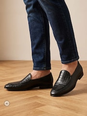 Jones Bootmaker Black Royce Leather Loafers - Image 1 of 6