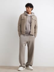 River Island Natural Muscle Fit Shacket - Image 4 of 4