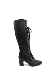 Jones Bootmaker Black Lianalong Leather Calf Length Boots - Image 2 of 6