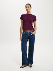 Cotton On Navy Blue Low Rise Straight Jeans - Image 1 of 6