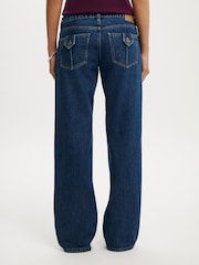 Cotton On Navy Blue Low Rise Straight Jeans - Image 4 of 6