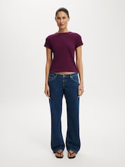 Cotton On Navy Blue Low Rise Straight Jeans - Image 5 of 6