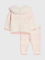 River Island Cream Fairisle Cardigan & Leggings Set - Image 2 of 5