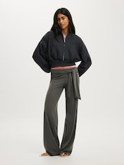 Cotton On Dark Grey Oversized Zip Through Hoodie - Image 6 of 8