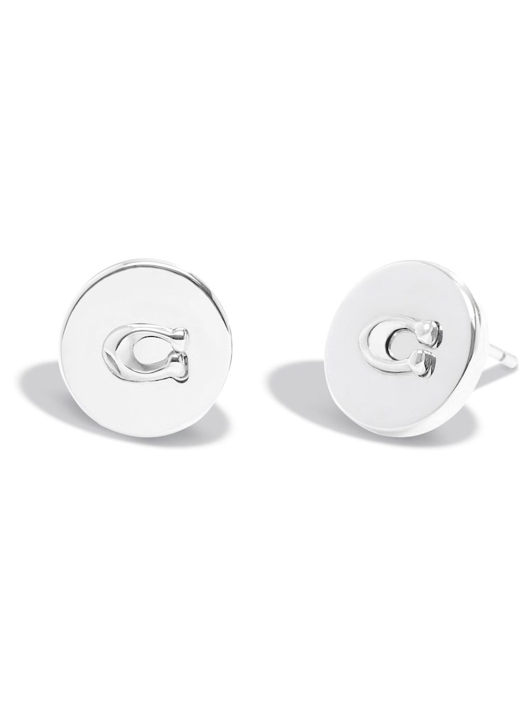 COACH Signature Coin Stud Earrings - Image 2 of 2