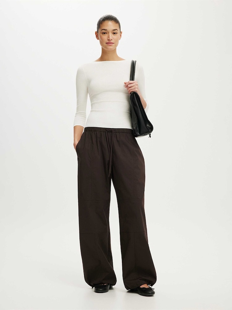 Cotton On White Close Knit Boat Neck Cardigans - Image 1 of 4