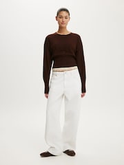 Cotton On Brown Sara Button Cardigan - Image 2 of 4