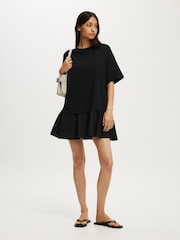Cotton On Black Tilly Layered T-Shirt Dress - Image 2 of 4
