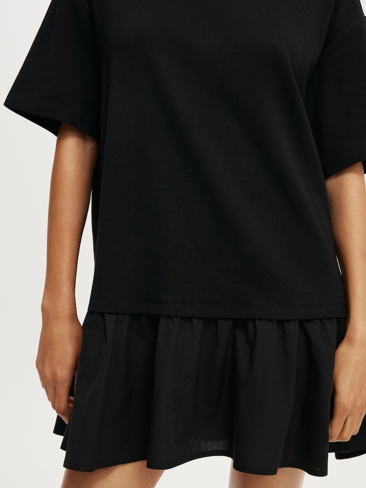 Cotton On Black Tilly Layered T-Shirt Dress - Image 4 of 4