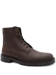 Jones Bootmaker Brown Dalmazio Leather Lace Up Boots - Image 3 of 6